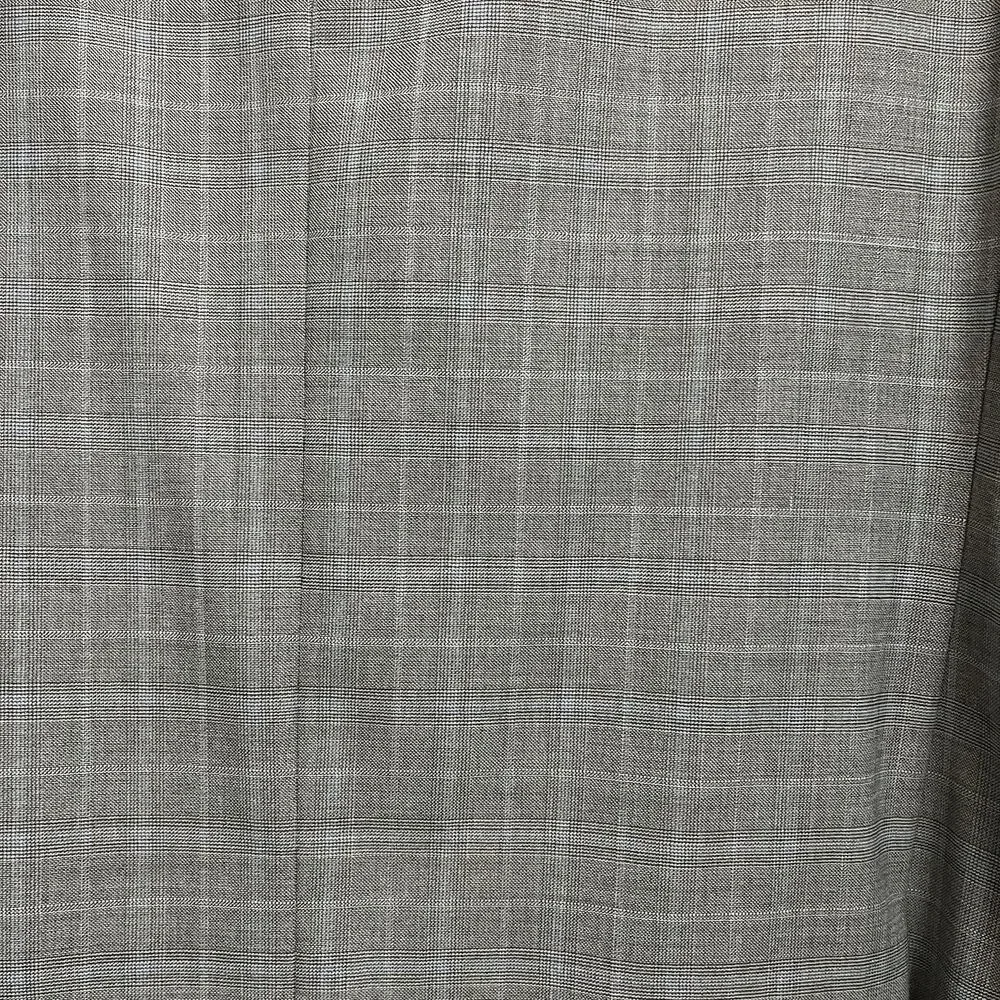 Stafford Classic Fit Travel Grey Glen Plaid Blazer Sport Coat Size 46R  2 Button